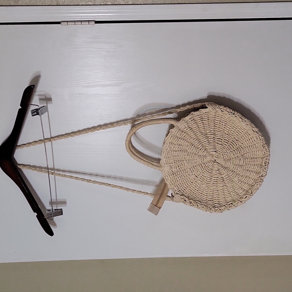 Bohemian Round Straw Bag - image 3